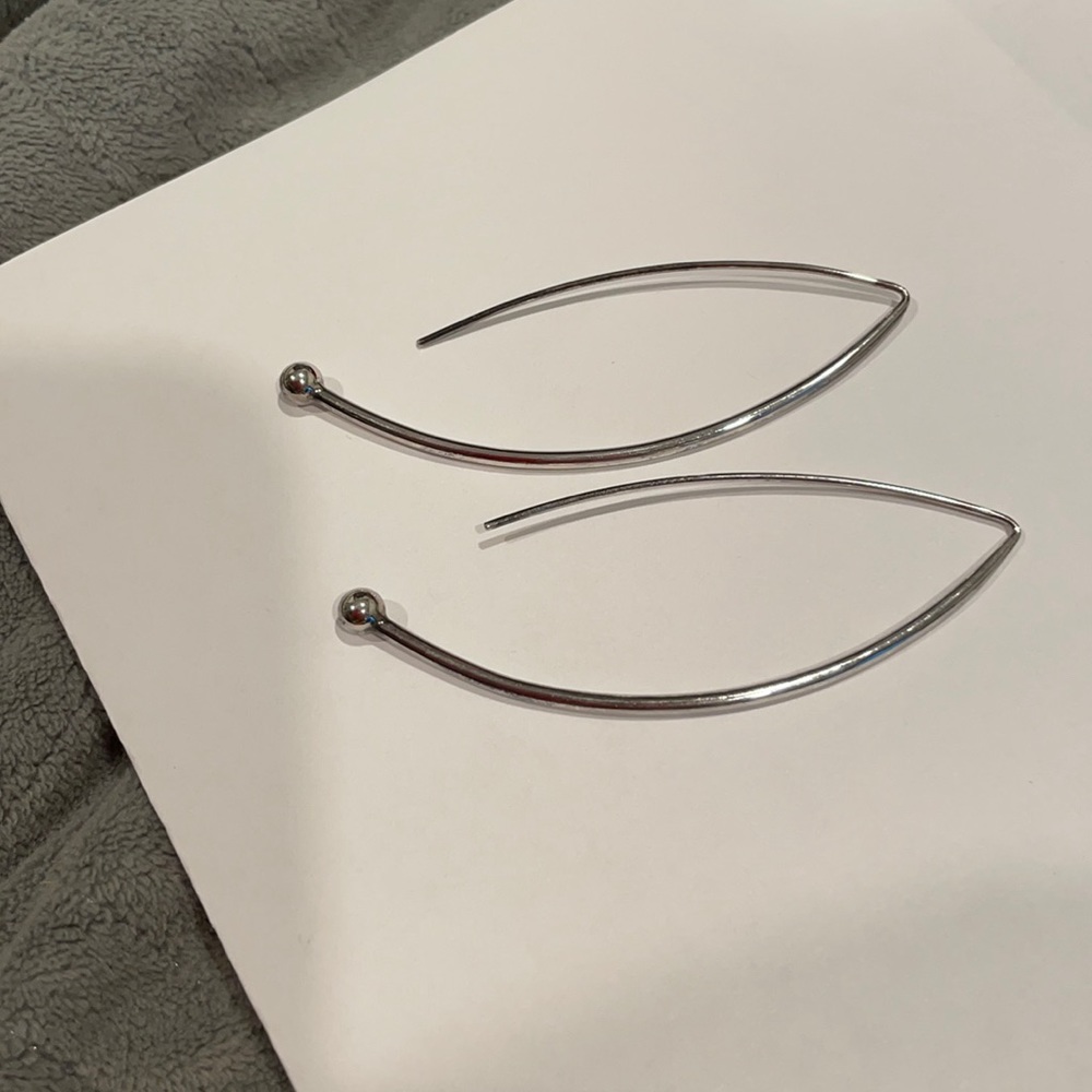 Silver earrings